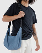 SAC CRESCENT MEDIUM - Denim - BAGGU - Boutique Shoosh