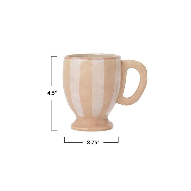 TASSE EN CÉRAMIQUE À RAYURES - CREATIVE COOP - Boutique Shoosh